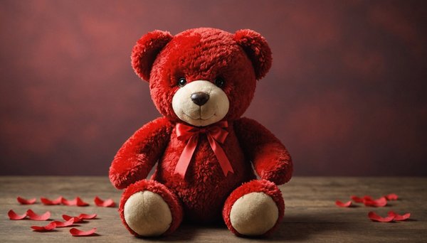 Offrez un ourson en rose rouge : symbole d'amour et de tendresse